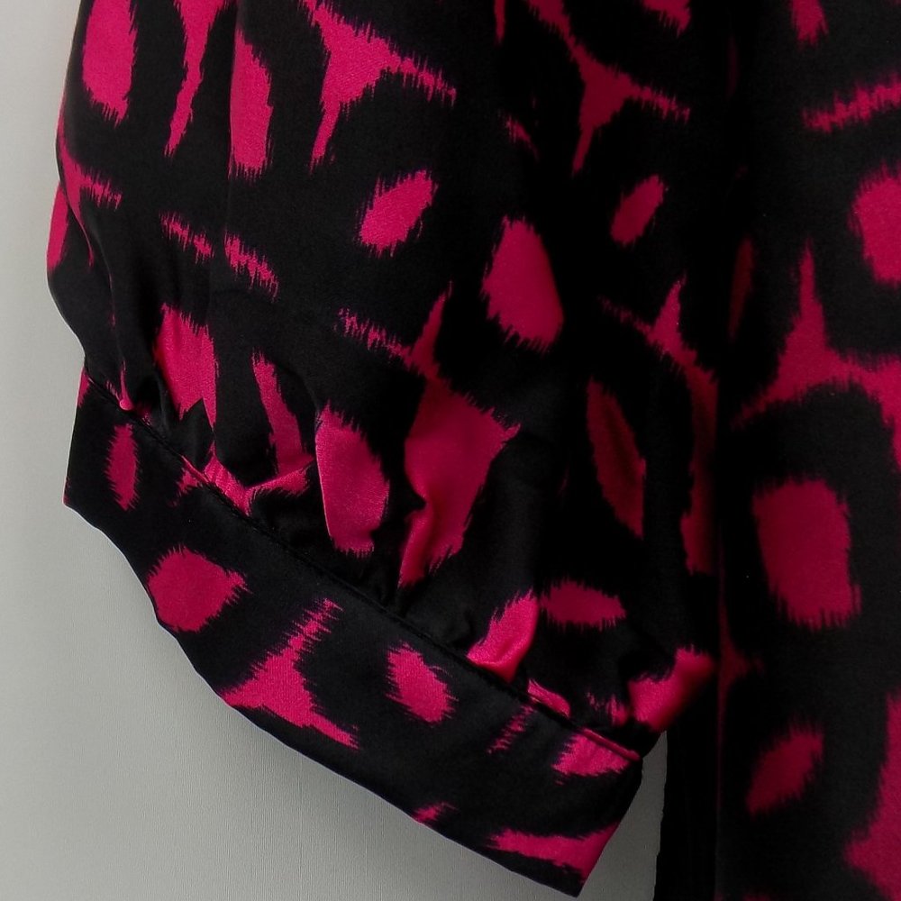 Calvin Klein Satin Feel Tie Back Kimono Style Blouse Size 2X - Picture 8 of 11